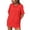 Red, variant on Crgrtght Women Loose Round Neck Short Sleeve Solid Basic Casual Oversized Tshirt Tee Summer Cotton T-Shirt, Navy XXL