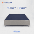 thumbnail image 2 of LASE Muebles Base para Cama Box Matrimonial Resistente para Colchón Tapiz Lino Oxford, 2 of 7