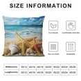 thumbnail image 5 of COMIO  Nautical Coastal Decor Pillow Covers Starfish/Seashell/Sand/Conch/Beach House Decorative Cushion Covers  Sea Theme Home Decorative Pillowcases, 5 of 5