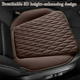 thumbnail image 4 of Cushionss for Chairs Outside 25x25 Car Seat Cushions Universal Breathable Perforated Leather Four Season Pad Skin Friendly And Delicate Seat Cushions Brown, 4 of 6