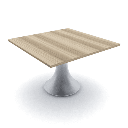 small square meeting table with product