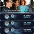 thumbnail image 6 of HEEYCEM Car Fan, 3-Speed, Ultra-Quiet, 5V Powerful Electric Air Circulation Fan for SUV, Truck, Sedan, 6 of 9