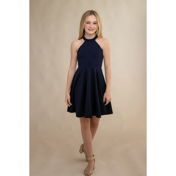 Tween Girls Coral Knotted Front Tank Dress | Udtfashion