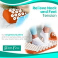 thumbnail image 3 of Sivan Health and Fitness Acupressure Mat and Pillow Set - Grounding Mat for Stress, Back & Neck Pain - Acupuncture Point Massage Mat for Muscle Relaxation, Sciatica, & Meditation - Includes Carry Bag, 3 of 7
