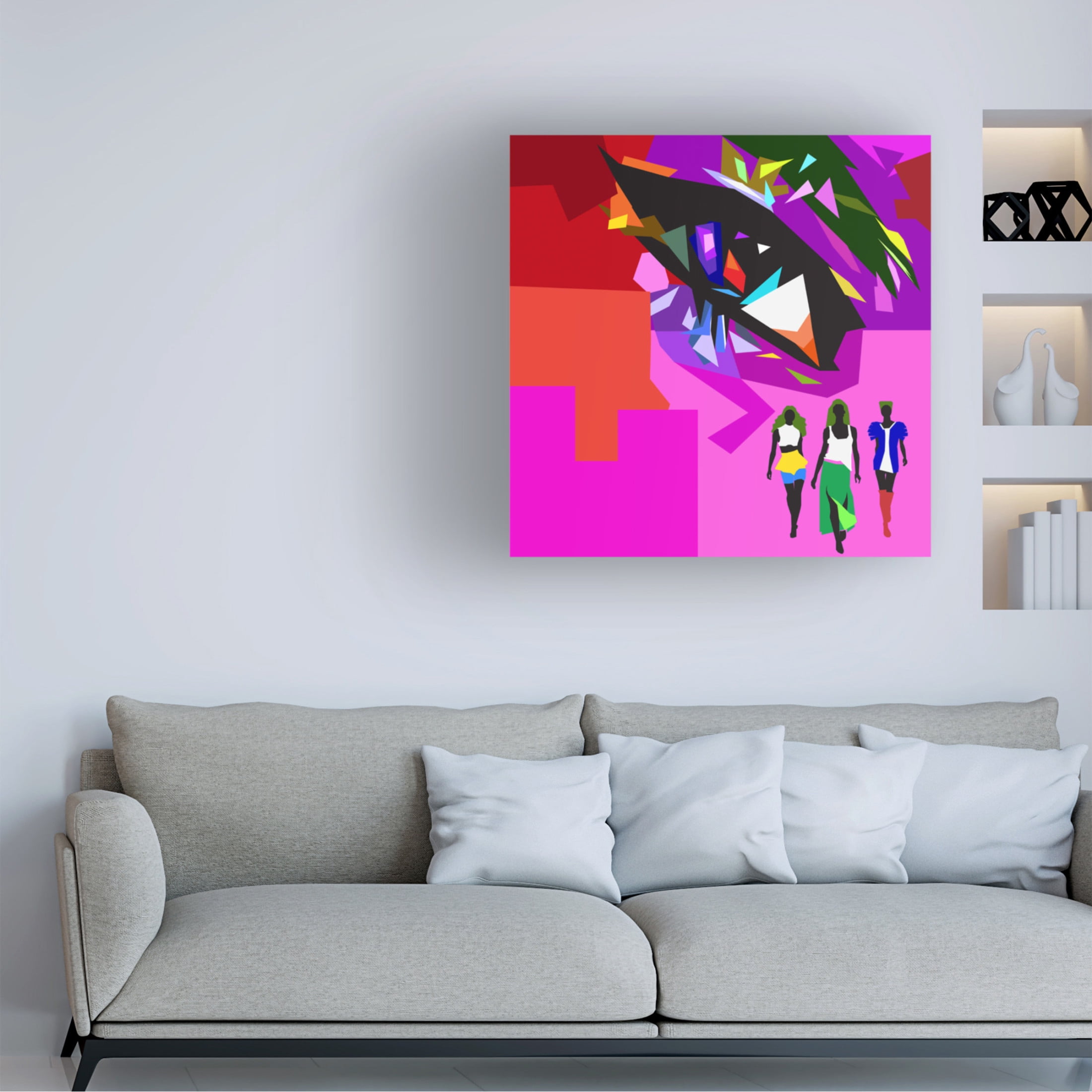 Canvas Wall Art - Surapol Pansanit 'Beautiful Eyes' Wall Art for Living Room, Bedroom, or Office Décor by Trademark Fine Art - 18 x 18 Inches