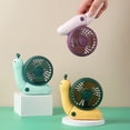 thumbnail image 4 of Porfeet Mini Fan Silent Strong Wind Fodable Cartoon Snail Student USB Charging Desk Handheld Cooling Fan for Office, 4 of 8
