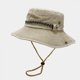 thumbnail image 2 of Upf 50 Sombrero para el sol Sombrero de protección solar, Sombrero de pesca, Sombrero de caza para hombres Mujeres Playa Montaña, Caqui Feliz Sencillez, 2 of 5