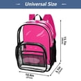 thumbnail image 6 of Iauyy Clear Backpack Heavy Duty PVC Transparent Backpack for College Workplace, Broad and Solid, 6 of 8