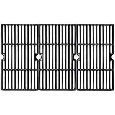 16 7/8" Porcelain Enameled Cast Iron Grill Cooking Grates, for Charbroil 463441312, 463432215 463461613 463436214 463436215 463441514 463440109 463436213 463420508 Gas Grill Grates Replacement