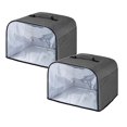 thumbnail image 1 of Oleegame 2PC Kids Snack Boxes For School Air Fryer Cover Dust Grill Front Clear Air Fryer Protective Cover With Side Storage Pockets Fryer Accessories Gray Gray, 1 of 9