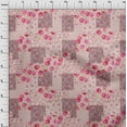 thumbnail image 4 of oneOone Cotton Cambric Dark Rose Brown Fabric Florals Fabric For Sewing Printed Craft Fabric By The Yard 56 Inch Wide, 4 of 4