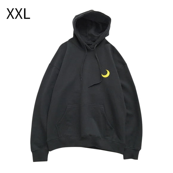Sudadera con capucha de primavera con estampado de hombres y mujeres, suéter con capucha, abrigo, top de pareja, negro, XXL kenally AP001403-23B
