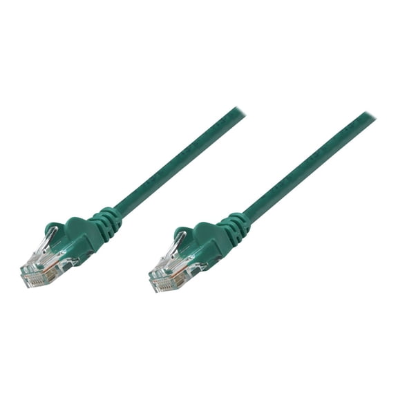 Intellinet Network Cable, Cat6, UTP, 100% Copper, 35 ft., Green