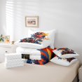 thumbnail image 4 of Erosebridal Tropical Plant Bedding Full Size, Coconut Tree Bedding Sets Full Size, Sunset Print Decor, Reversible 7pcs, 4 of 5