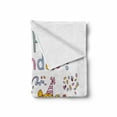 thumbnail image 2 of Birthday Soft Flannel Fleece Throw Blanket, Kindergarten Children Celebration Set up Creamy Cake Candle Print, Cozy Plush for Indoor and Outdoor Use, 70" x 90", Multicolor, by Ambesonne, 2 of 6