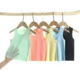 thumbnail image 2 of Baby Shirt, Solid Color Allmatch Breathable Kids Unisex Vest for Summer, 2 of 2