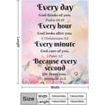 thumbnail image 2 of Christian Blanket for Women, Flower Ultra Soft Religious Gifts Blankets with Bible Verse and Inspirational Thoughts, Warm Plush Prayers Healing Throw Blankets, 60"x50", 2 of 6