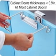 thumbnail image 2 of Stainless Steel Trash Bag Holder for Cabinets, Cupboards, Under Sink, Garbage, Kitchen Trash Cans, 2 of 6