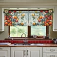 thumbnail image 3 of Yayeee Kitchen Curtains Tier Set of 2 Light Filtering 57"x36" Over Sink Window Panels, Red Tomatoes, 3 of 7