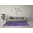 thumbnail image 3 of Ahgly Company Machine Washable Indoor Rectangle Oriental Blue Industrial Area Rugs, 5' x 7', 3 of 4