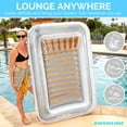 thumbnail image 6 of Swimline Luxe Edition Inflatable Suntan Tub Floating Pool Lounger (3 Pack), 6 of 7