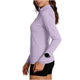thumbnail image 7 of PBFRDSJ Women's UPF 50+ Sun Protection Jacket Long Sleeve Full Zip Lightweight Rash Guard Stretchy Gym Running Jacket, 7 of 7