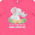 thumbnail image 4 of Inktastic I'll Never Forget That My Nana Loves Me with Cute Elephants Youth T-Shirt, 4 of 5