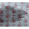 thumbnail image 4 of oneOone Viscose Chiffon Fabric Leaves Block Print Fabric BTY 42 Inch Wide, 4 of 4