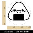 thumbnail image 2 of Kawaii Cute Onigiri Rice Ball Self-Inking Rubber Stamp Ink Stamper - Red Ink - Small 3/4 Inch, 2 of 7