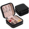 thumbnail image 2 of PU Simple Storage Earrings Earrings Ring Jewelry Box Single Layer With High Quality, 2 of 6