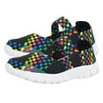 thumbnail image 2 of Eoperou Summer Breathable Women Casual Woven Sneakers Mesh Fabric Outdoor Flats Shoes, 2 of 3