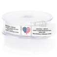 thumbnail image 4 of American Flag Heart Rolled Address Labels/Roll of 500 Personalized Return Address Labels/Designer Return Address Stickers in Elegant Plastic Dispenser, 4 of 4
