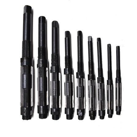 Handdo 9 Pcs ADJUSTABLE HAND REAMERS H4 - H12 (A - I) 15/32" - 1-3/16" SET