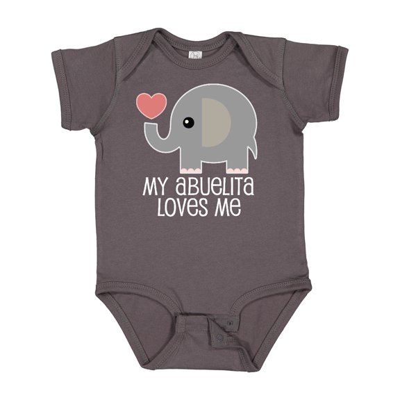 Inktastic My Abuelita Loves Me Boys or Girls Baby Bodysuit