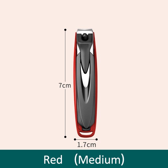 Cortauñas colorido, cortador de uñas antisalpicaduras, cortaúñas de diseño desmontable, herramienta de manicura de acero inoxidable