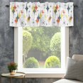 thumbnail image 4 of Colorful Diamond Farmhouse Short Window Curtain Valances, Modern Geometric Middle Century White Rod Pocket Kitchen Valances for Living Room Bedroom Bathroom Cafe 42" x 12", 4 of 8
