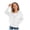 White, variant on Staki Girls Lightweight Zip-Up Hoodie for Kids Soft Casual Hooded Sweatshirt 4-15Y(Black,6-7 Years)