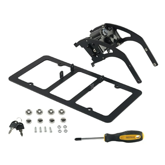 Lockable License Plates Holder Front License Plate Bracket Mounting Kit AntiTheft