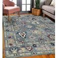 thumbnail image 2 of EORC Gray Hand Knotted Wool Traditional Colorful Mahal Classic Rug, 8' x 10, 2 of 8