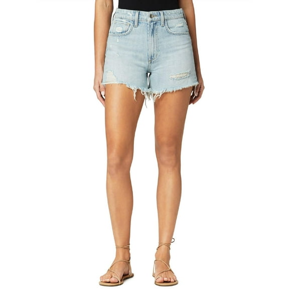 Joe's Womens The Sadie Denim Frayed Hem Shorts