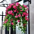6in Uv Simulation Artificial Flower, Bunches Artificial Morning Glories,Fade Resistant Outdoor