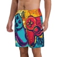 thumbnail image 2 of Fotbe Gaming Trajes de Baño Estampados para Hombre, Shorts de Verano de Secado Rápido, Ropa de Playa, Bañadores-3X-Large, 2 of 6