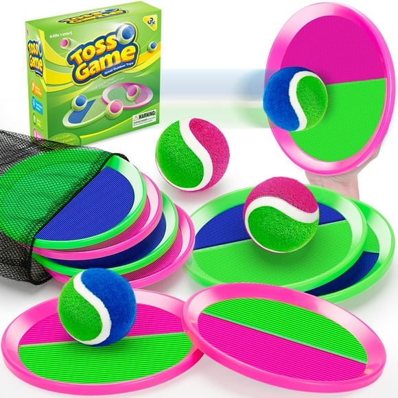 Juego Toss Ball Catch Game Officygnet con 4 remos para niños de 3 a 12 años