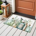 thumbnail image 4 of 2x3 Ft Entryway Area Rug, Green Eucalyptus Leaves Kitchen Rug Runner Washable Floor Mat, Watercolor Vase Birds Botanical Non Slip Indoor Door Mat Throw Carpet for Bathroom Living Room Bedroom, 4 of 8