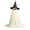 A, variant on XHKUYI Halloween Light Up Ghost Decoration 59 inch, Spider Web Pattern Witch Hat Ghost with Warm LED Lights, for Front Porch Yard Garden Patio Path Walkway Lawn Decor