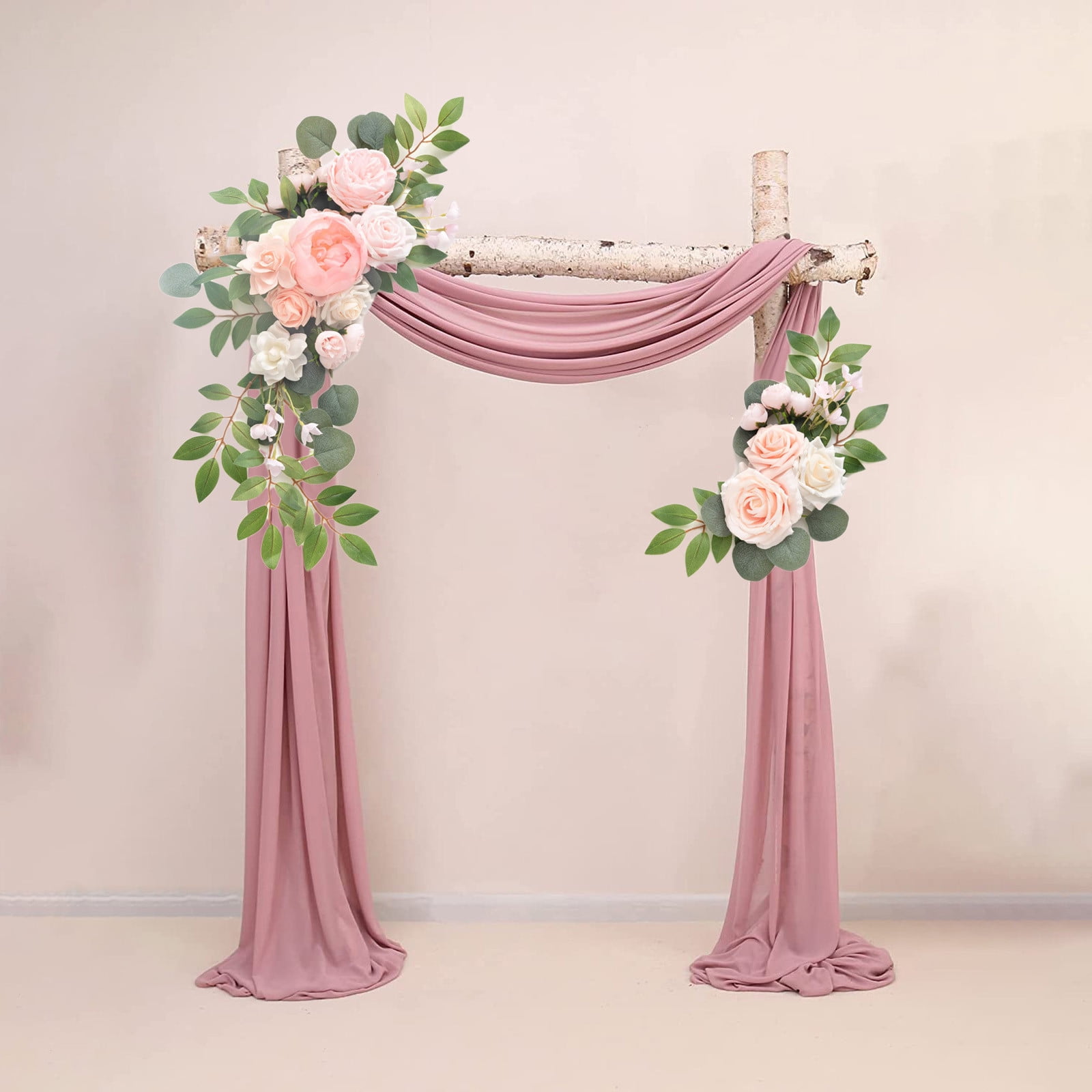 Roiihwy Artificial Flowers for Outdoor 19.68X9.84X3.14 Inches, Artificial Plants & Flowers Be Suited to Banquet, Party, Reception Entrance Wedding Arch and Background Decoration