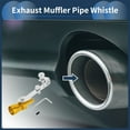 thumbnail image 2 of Unique Bargains Turbo Sound Exhaust Muffler Pipe Whistle Rear Tailpipe S Motorcycle Roar Maker Aluminum Gold Tone 1 Set, 2 of 7
