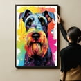 thumbnail image 4 of Giant Schnauzer Dog Canvas Wall Art Colorful Pets Graffiti Highland Canvas Oil Painting Canvas Print Street Art Modern Artwork Living Bedroom Bathroom Home Office Decor, 4 of 4