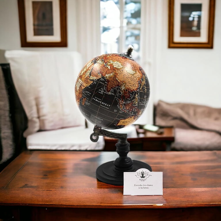 【SALE】 【GLOBE】EverySwellBoardshort Black Hosley 10-Inch Decorative Globe on Wooden Stand - Walmart.com