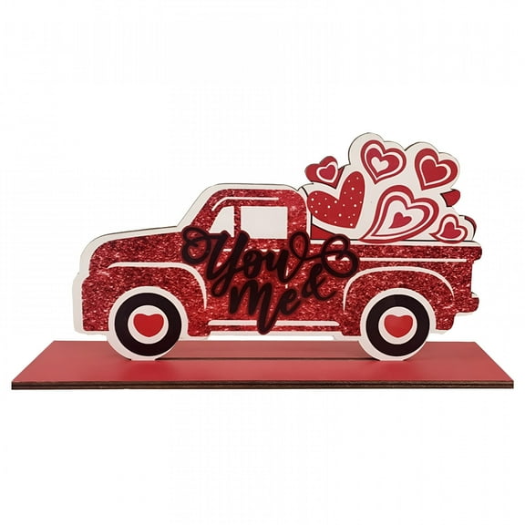 LAMIRO Desktop Ornament Wooden Table Top Decorations Red L O V E Wooden Signs Table Centerpieces Decoration for Valentine Mother's Day Dinner Party Table Home Decor